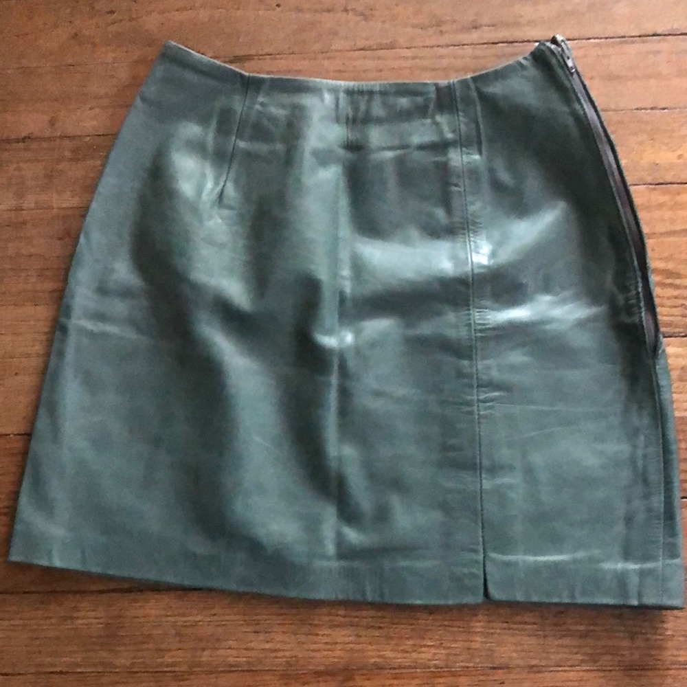 Jill Stuart Leather Skirt Size 2